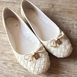 TORY BURCH Prescot Woven Ballet flats